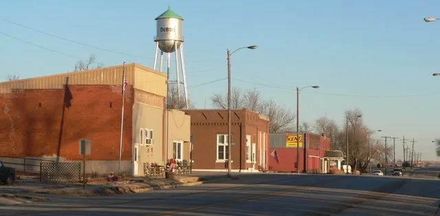 Downtown DuBois, Nebraska .