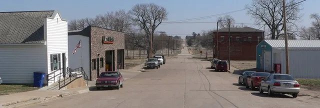 Downtown Dunbar, Nebraska .