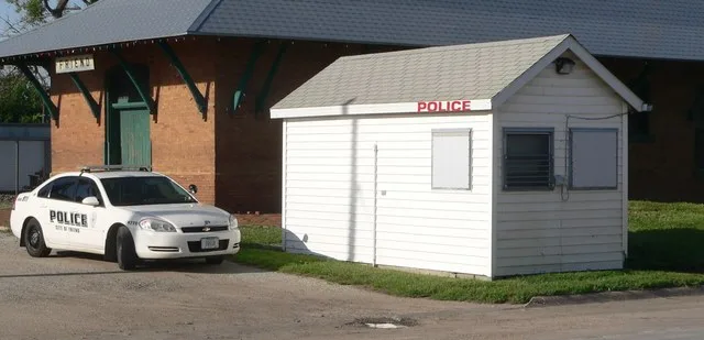 Police station in Friend, Nebraska.
