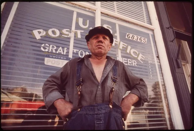 Charlie Gross outside Grafton post