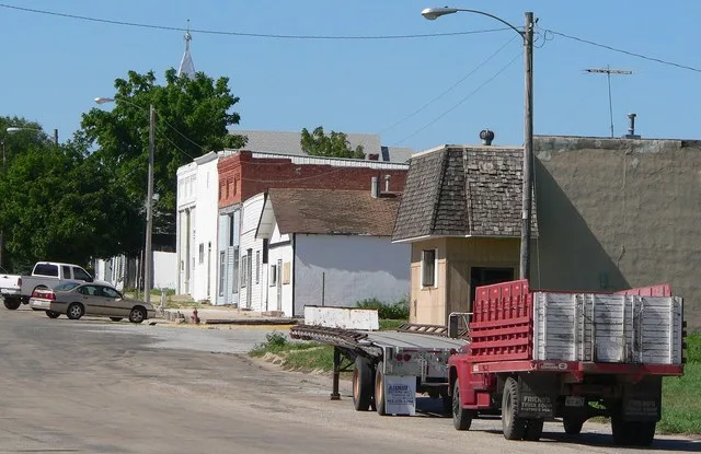 Downtown Hardy, Nebraska .