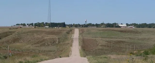 Hayes Center, Nebraska ; seen from the east.