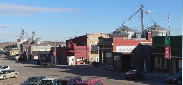 Downtown Howells, Nebraska .