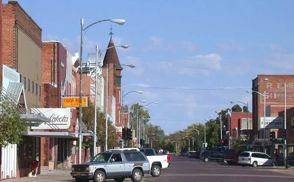 Downtown Lexington, Nebraska , looking north (taken Oct. 4, 2004) © 2004 Matthew Trump