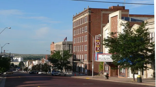 Downtown McCook, Nebraska : west side of George Norris Avenue, looking south from about E Street.