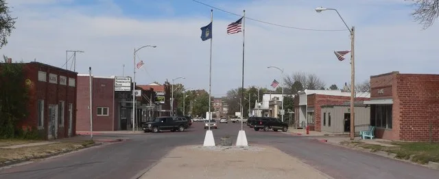 Downtown Milligan, Nebraska .