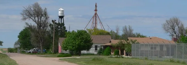 Moorefield, Nebraska ; looking north from Nebraska Highway 23 .
