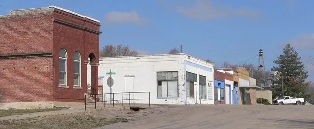 Downtown Palmyra, Nebraska .