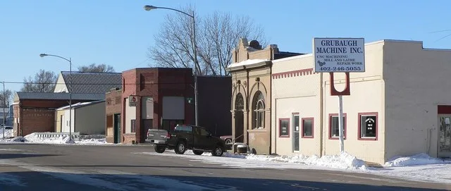 Downtown Platte Center, Nebraska : north side of 4th St.