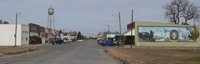 Downtown Shickley, Nebraska .