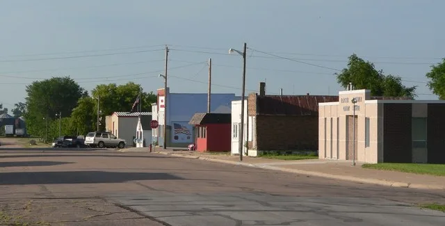 Stapleton, Nebraska : east side of Main Street, looking northeast from about Fifth.