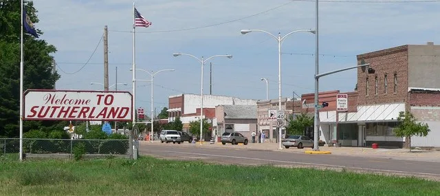 Downtown Sutherland, Nebraska