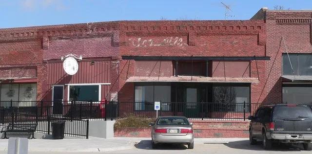 Main Street Historic District, Unadilla, Nebraska : fourth in a series of six photos, running from west to east, from H Street to G Street.