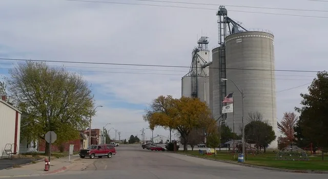 Downtown Waco, Nebraska .