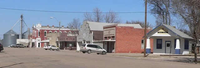 Downtown Western, Nebraska : east side of West Avenue.