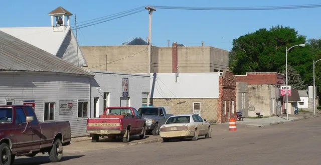 Downtown Winside, Nebraska .