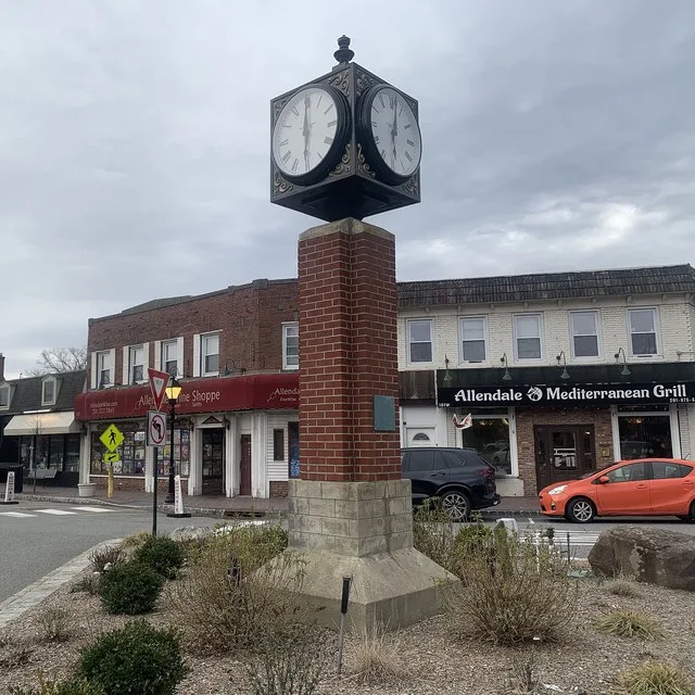 The Clocktower in Downtown Allendale, New Jersey. It is a local landmark.