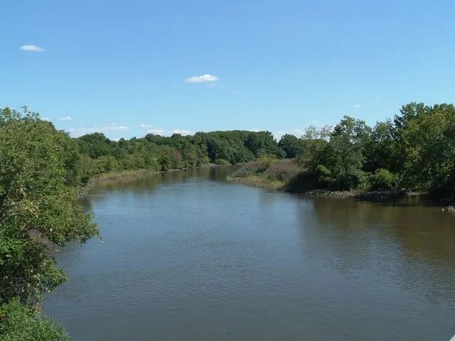 Big Timber Creek, main stem, Bellmawr, Camden County, New Jersey