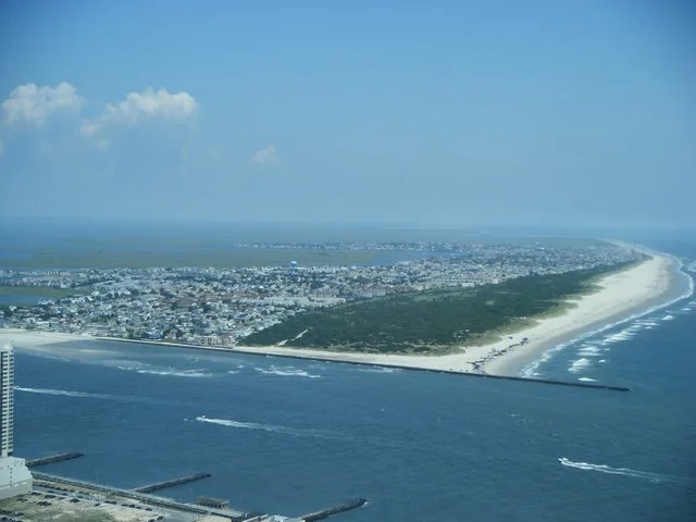 A view of Brigantine, New Jersey from the 47th floor of Revel Atlantic City