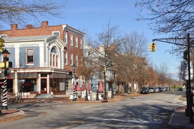 High Street in Burlington, New Jersey , part of the High Street Historic District .