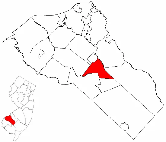 Map of Gloucester County highlighting Glassboro