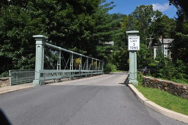BUILT IN 1870 BY WILLIAM COWIN USING THE LOWTHORP DESIGN; 84 FEET, 1 SPAN OVER PRUCE RUN RIVER. REMARKABLE INTEGRITY WITH VIRTUALLY NO ALTERATIONS OVER 140 YEARS