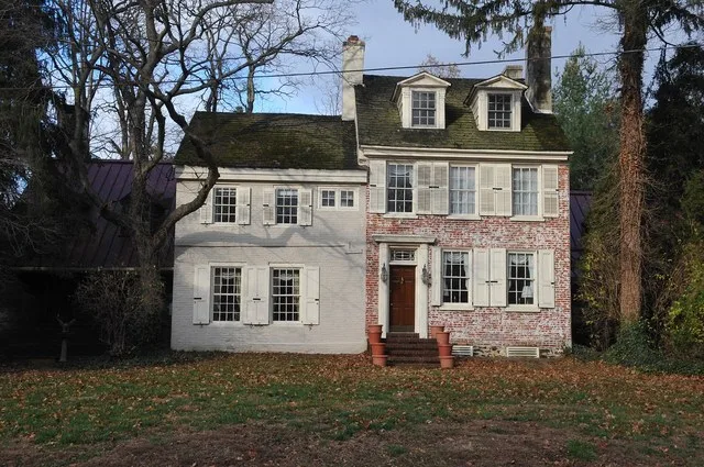 ORIGINAL PART ON THE RIGHT WAS BUILT IN 1699 AND IS THE OLDEST HOME IN HADDON HEIGHTS AND ONE OF THE OLDEST BRICK HOUSES IN NEW JERSEY