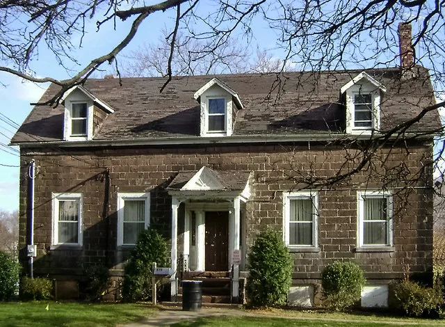 The John W. Rea House , which was constructed in 1810, is seen from the front in early December, 2011. The house, which is listed on both the National and New Jersey Register of H...