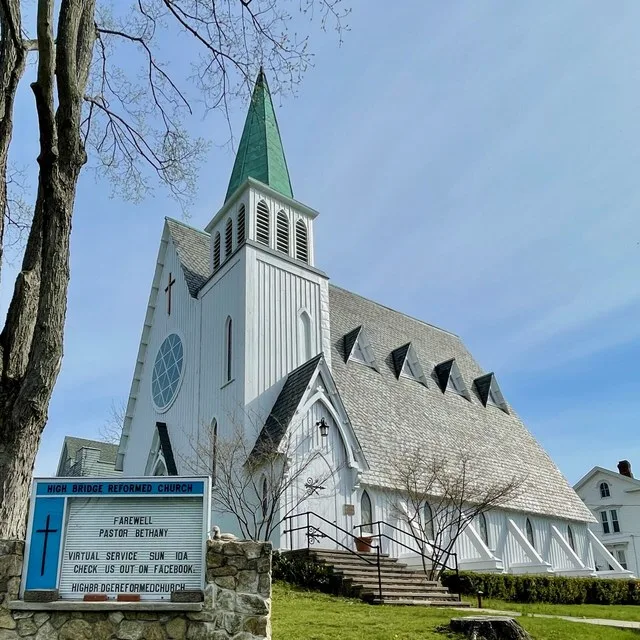 High Bridge Reformed Church in High Bridge, New Jersey . This is an image of a place or building that is listed on the National Register of Historic Places in the United States of...