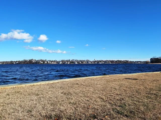 Photo of Island Heights , New Jersey as seen from Pine Beach . Photo taken from Riverside Drive looking east-northeast across Toms River .