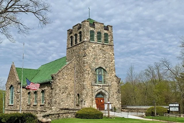 Stanhope United Methodist Church in Netcong, New Jersey . Also known as the Church in the Glen.