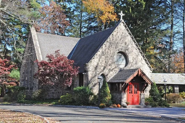 DESIGNED BY J. CLEAVELAND CADY IN LATE GOTHIC REVIVAL STYLE AND SHINGLE STYL AND WAS BUILT IN 1886. This is an image of a place or building that is listed on the National Register...