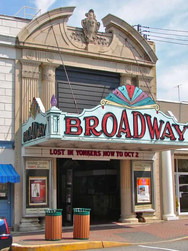 The Broadway Movie Theater on Broadway, Pitman, New Jersey. Near Pitman Grove.
