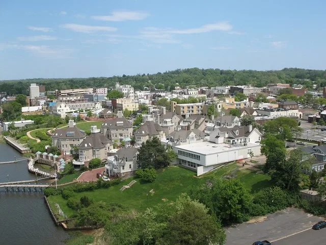 Aerial view of Red Bank, New Jersey