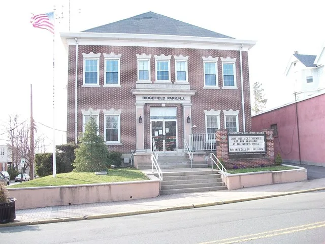 Municipal building in Ridgefield Park on Main Street.