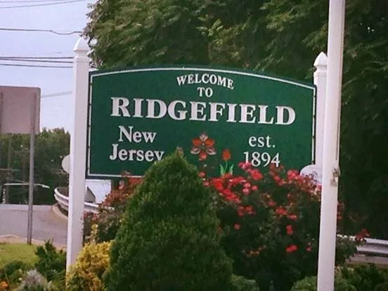 This is the entering sign on Broad Ave and Grand Ave, Ridgefield, New Jersey
