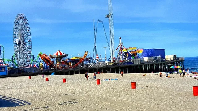 Casino Pier with Hydrus roller coaster in background left