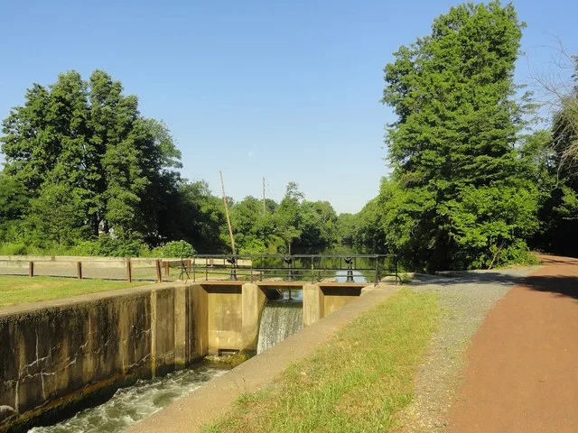 Deleware and Raritan Canal Lockes located in South Bound Brook NJ, USA July 2012