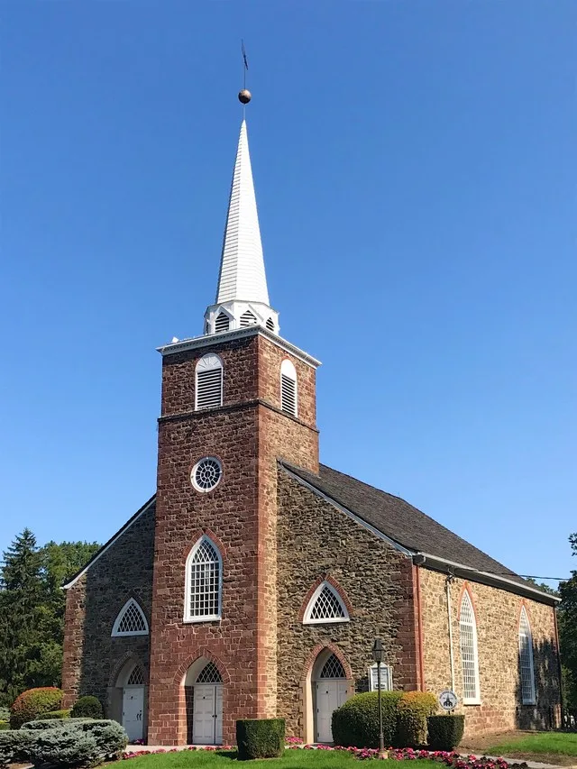 The Old Stone Church located on Old Stone Church Road in Upper Saddle River, New Jersey . Also known as the Saddle River Reformed Church.
