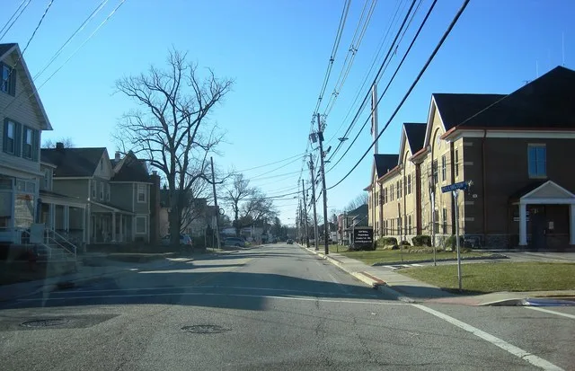 Photo of Wanaque , New Jersey as taken from County Route 511 (Ringwood Avenue) southbound. Photo taken looking south at Pellington Street. The Wanaque Borough Hall and Police Stat...