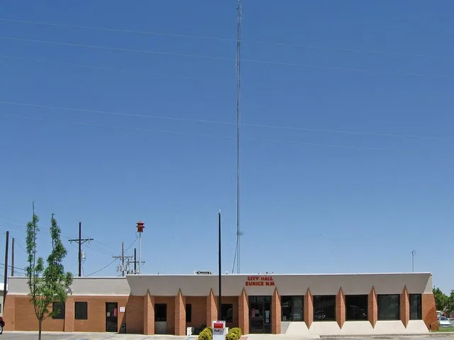 Eunice (New Mexico) City Hall, located at 1106 Avenue J.