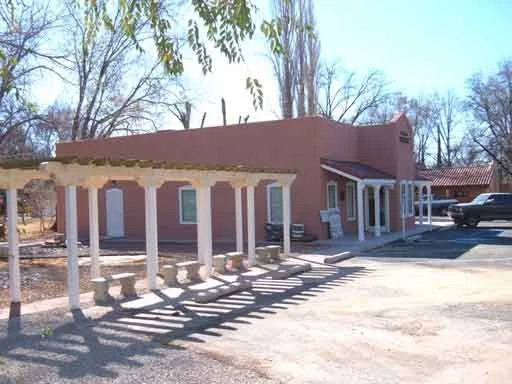 Tularosa Public Library building and ramada, located at 515 Fresno Street in Tularosa, New Mexico. The building was completed in November 2006 and is dedicated "In Remembrance of...