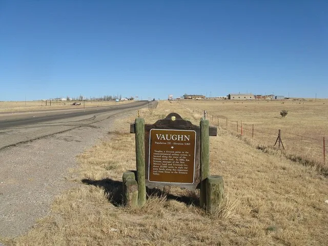 Historical marker, Vaughn New Mexico