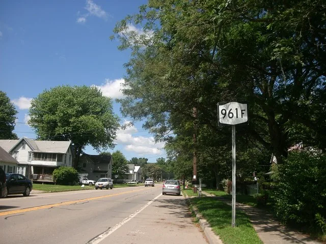 New York State Route 961F proceeding west from its terminus in Arkport, New York .