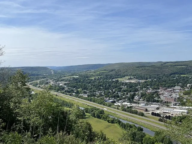 This shows the village of Bath, NY, and environs