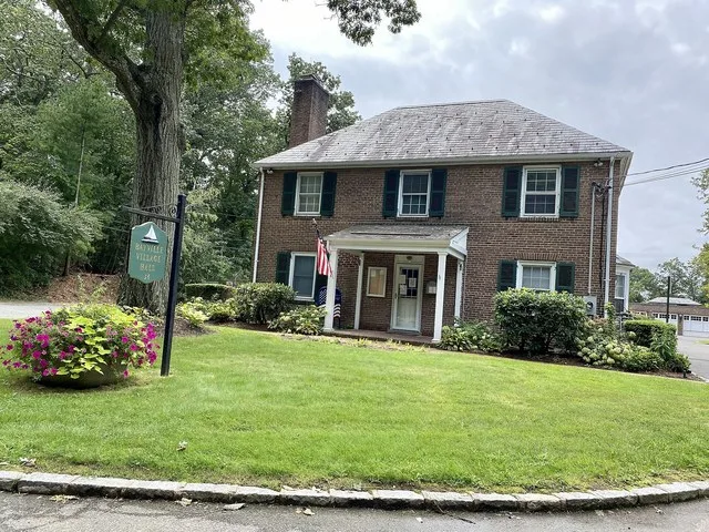 The Bayville Village Hall, Library, and Museum in Bayville, Long Island, New York on August 29, 2021.