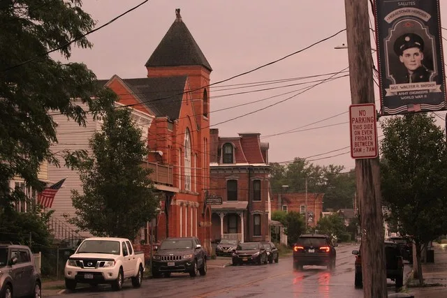 A former church structure converted into an apartment building on River Road in the village of Castleton-on-Hudson, Schodack, New York, June 14, 2021.