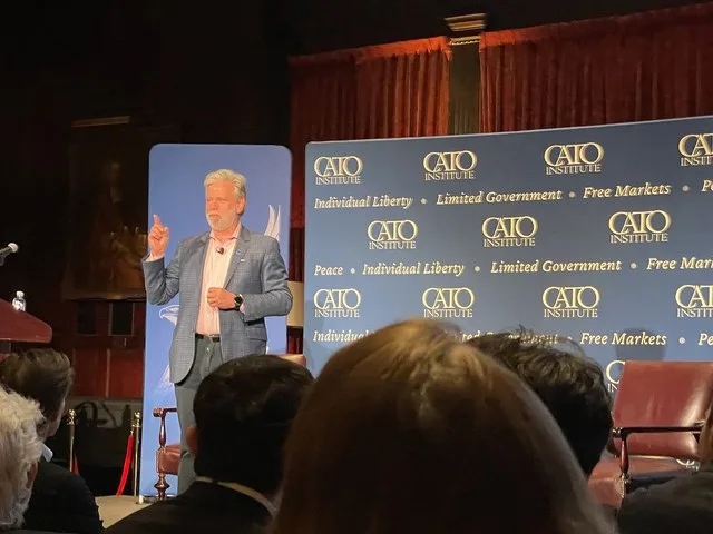 Peter Goettler speaking at "Cato on Tour New York", Harvard Club of New York City, May 5 2026