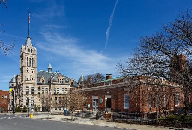 Cohoes, New York City Hall and Post Office on Mohawk Street