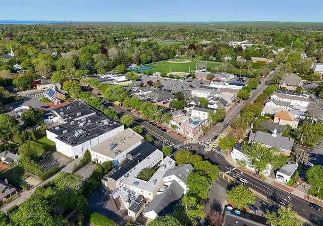 Aerial view of East Hampton, NY